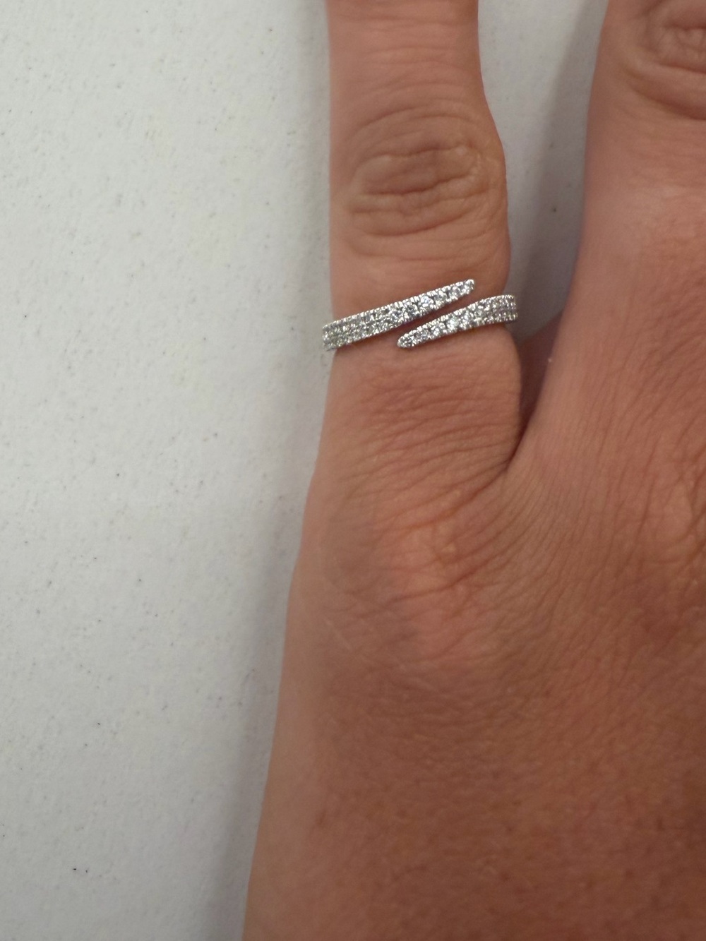 Ring Concierge Silver Pave Wrap Ring
